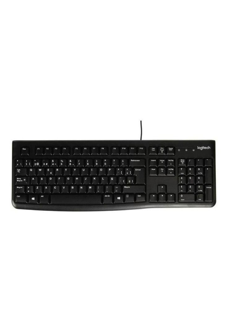 Teclado Logitech K120 Qwerty Español España Color Negro-0
