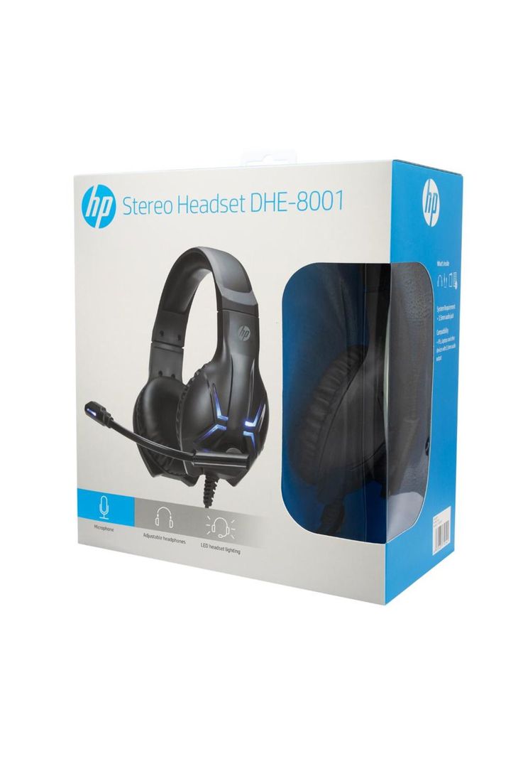 AUDIFONO  ON EAR USB+3,5 LED DHE-8001-5