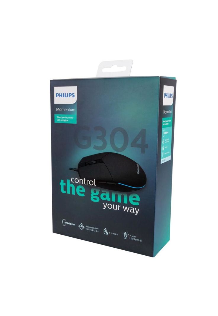 SPK9304 MOUSE GAMER ALÁMBRICO PHILIPS 6 BOTONES-0