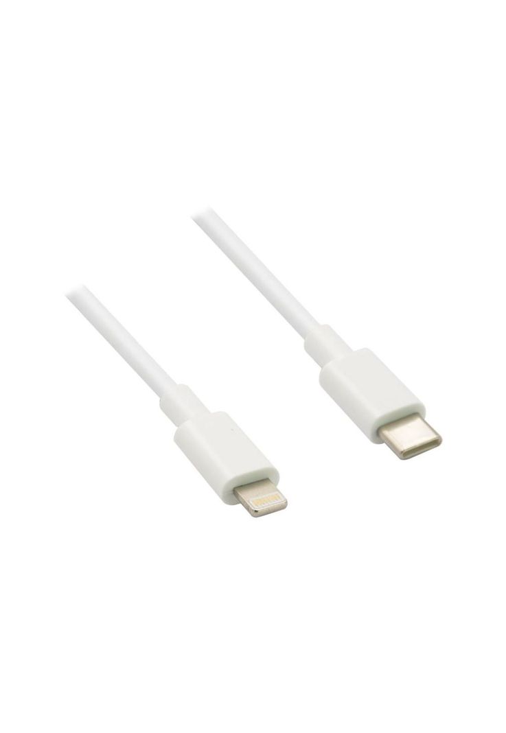 Cable USB-C a compatible con Lightning 27W Blanco-0