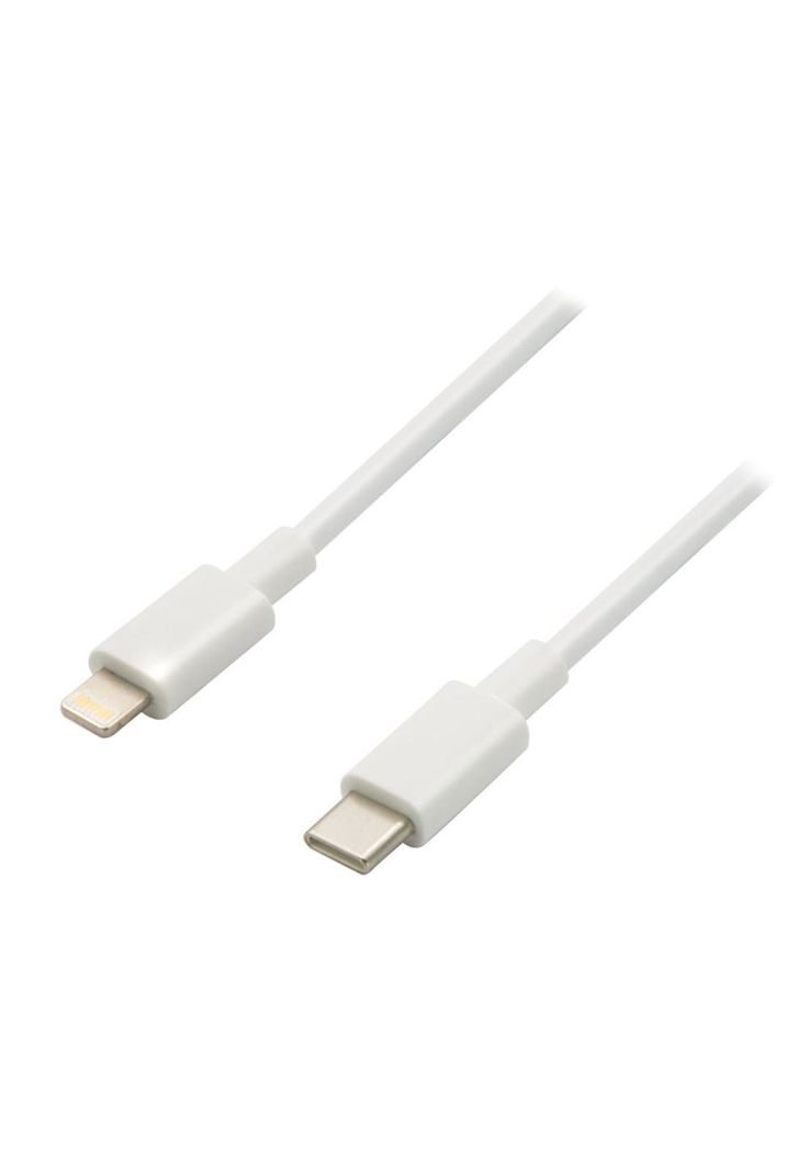 Cable USB-C a compatible con Lightning 27W Blanco-1