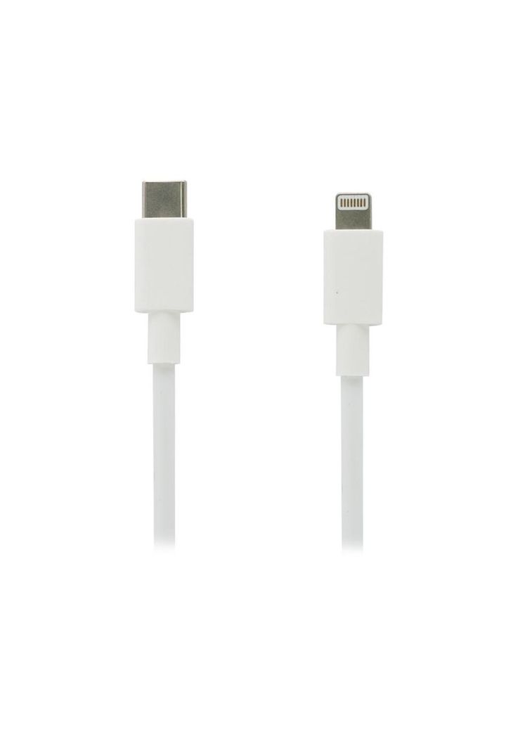 Cable USB-C a compatible con Lightning 27W Blanco-2