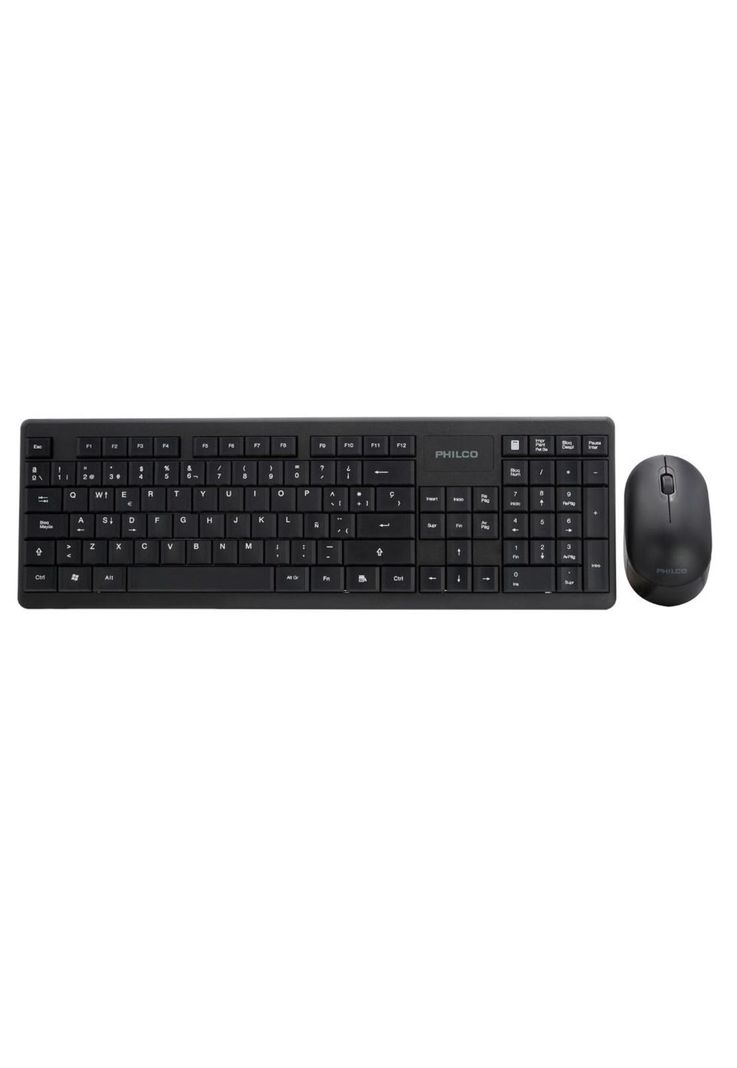 COMBO INALÁMBRICO MOUSE + TECLADO 6314N NEGRO-2