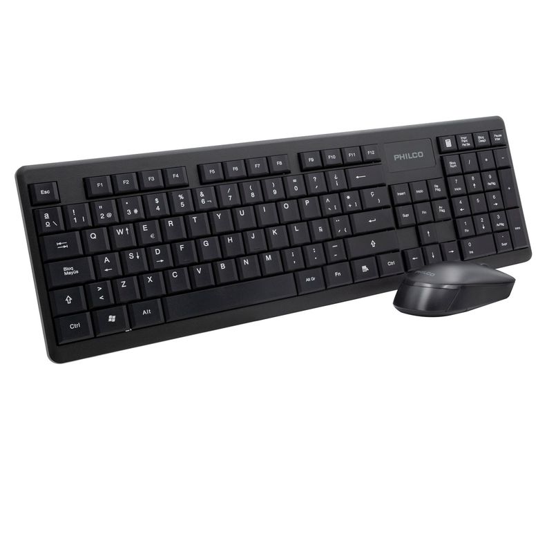 COMBO INALAMBRICO MOUSE + TECLADO 6314N NEGRO