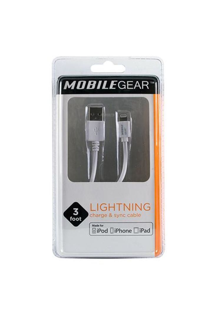 CABLE COMTABILE CON IPHONE 5/6/7/8/X CERTIFICADO 1 MT BLANCO MOBILE GEAR-0