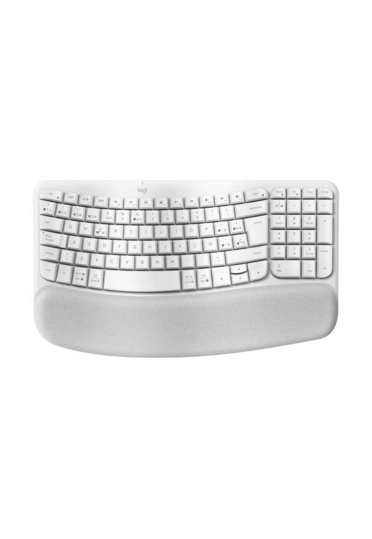 Teclado Ergonómico Logitech Wave Blanco Serie Ergo-1