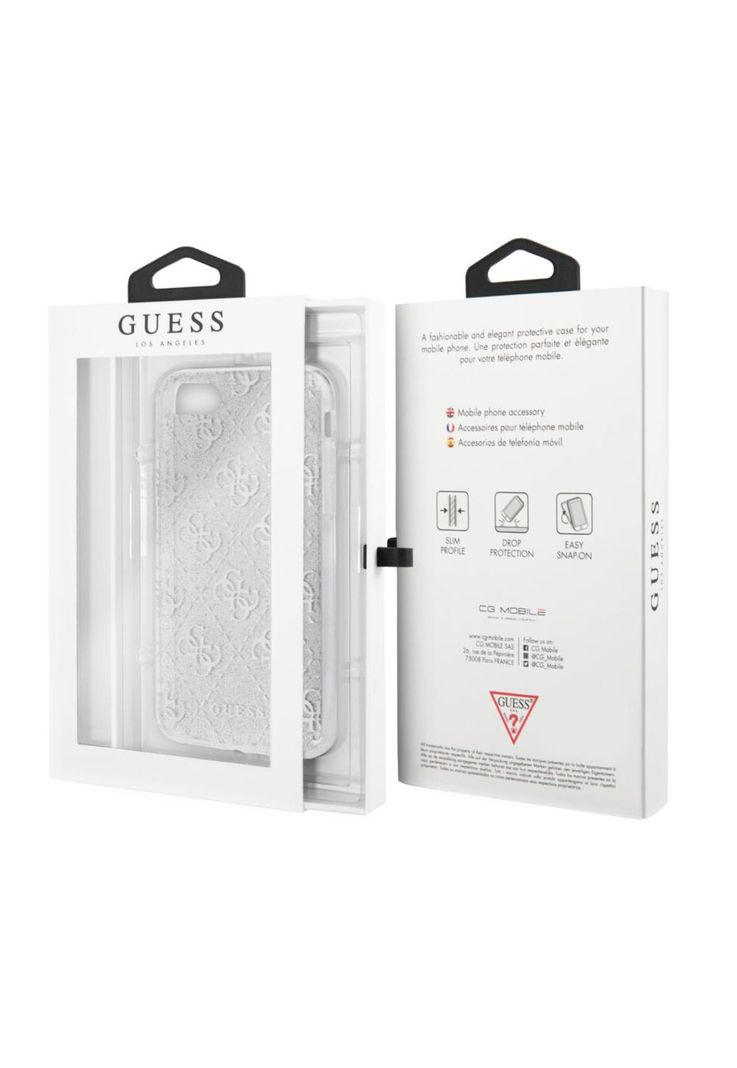 CARCASA GUESS P/IPHONE 8/SE2 SILVER GUHCI8PCU4GLSI-0