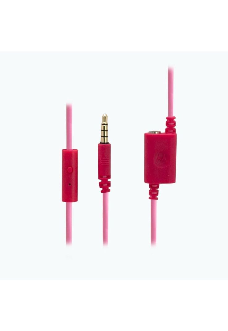 Audifono Motorola Jr 200 Con Cable Manos Libres Rosado-3