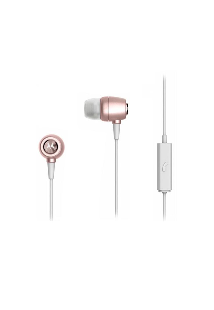 AUDIFONO MOTOROLA EARBUDS M.LIBRES METAL ROSADO-1
