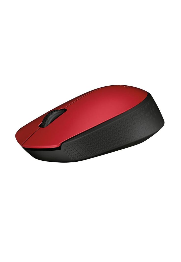 Mouse Inalámbrico Logitech M170 Rojo Y Negro-1