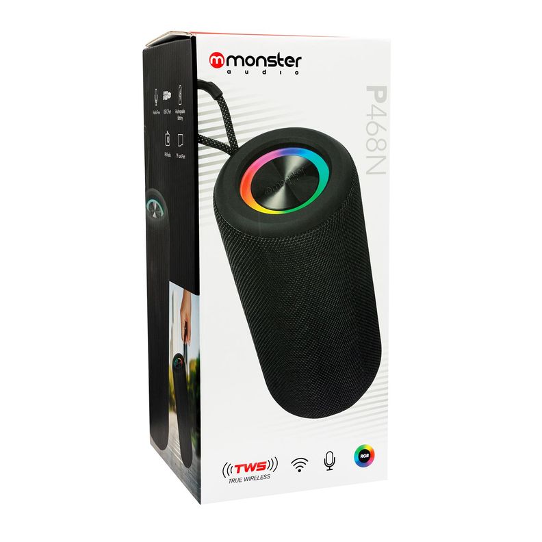 PARLANTE TWS P468N MONSTER AUDIO Open box Negro