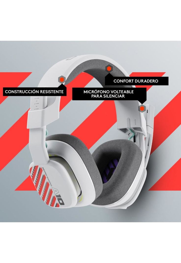 Audífonos Gamer Astro A10 Gen 2 PlayStation Blanco-0