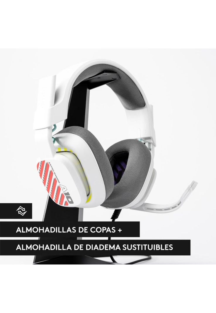 Audífonos Gamer Astro A10 Gen 2 PlayStation Blanco-6