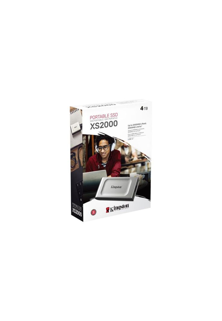 Unidad de Estado Sólido Portátil Kingston XS2000 4TB gris-4