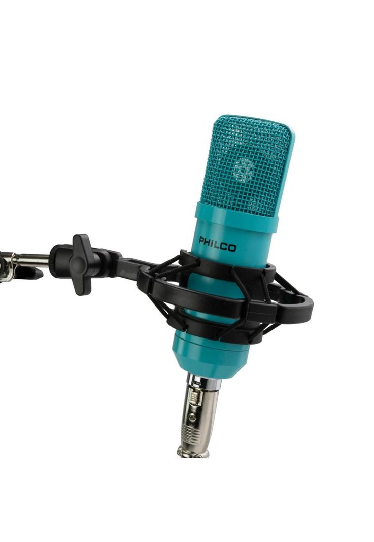 KIT STUDIO MICROPH C/SOP/POP/STAND/USB SOUND CARD AZUL-2