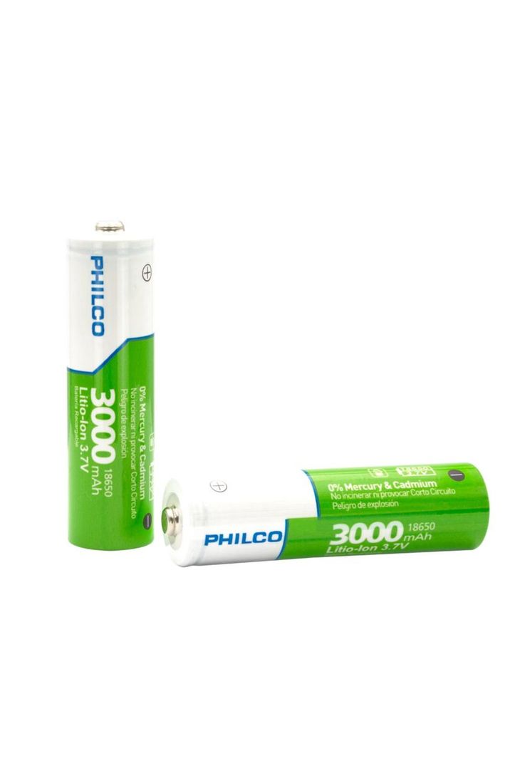 Blíster 2 Baterías Recargables 18650 Li-ion 3000mAh-2