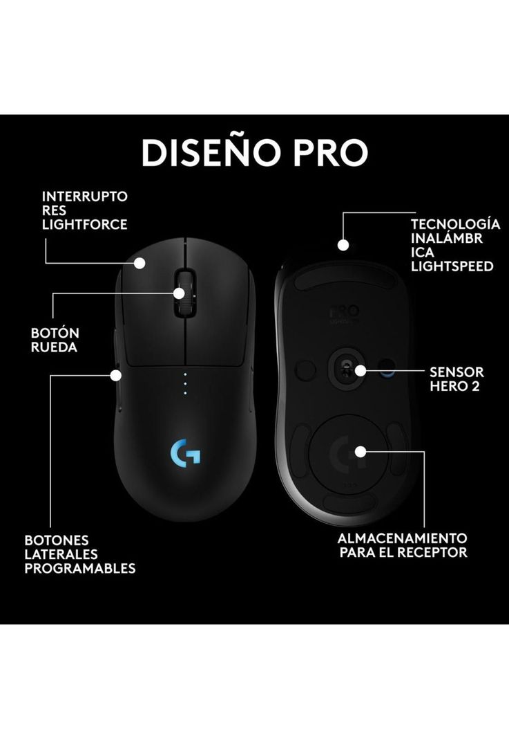Mouse Logitech G Pro 2 Lightspeed-5