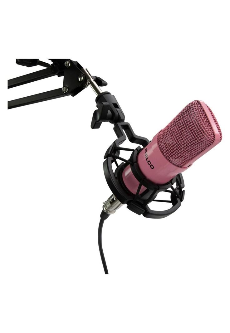 KIT STUDIO MICROPH C/SOP/POP/STAND/USB SOUND CARD ROSADO-0