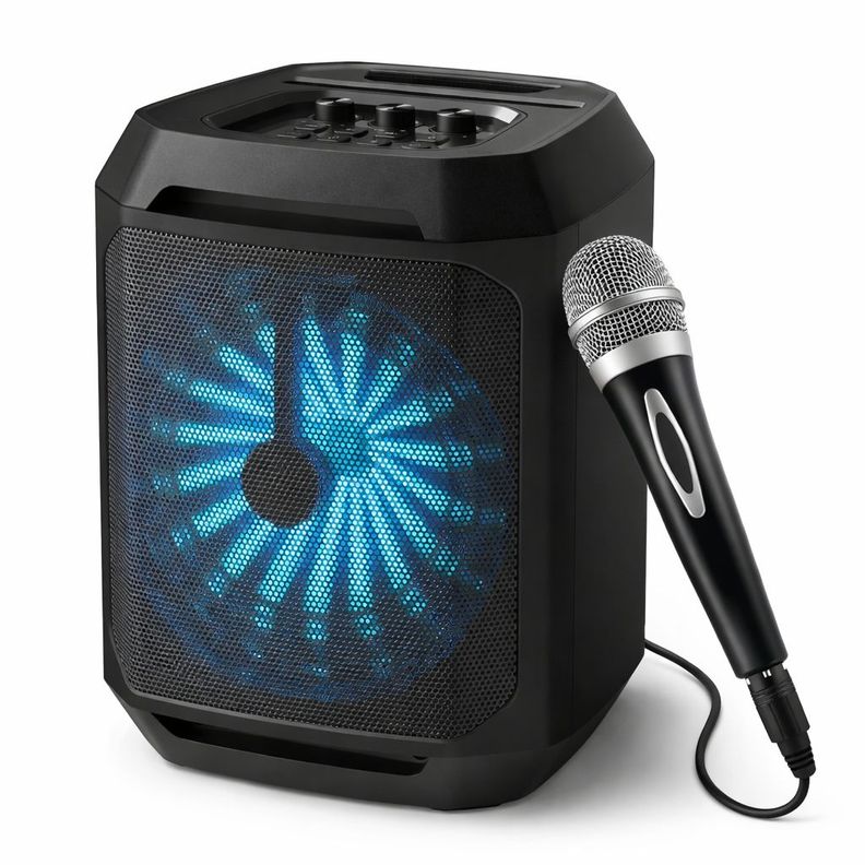 Parlante Philips TA2208 + Microfono DM250 Negro