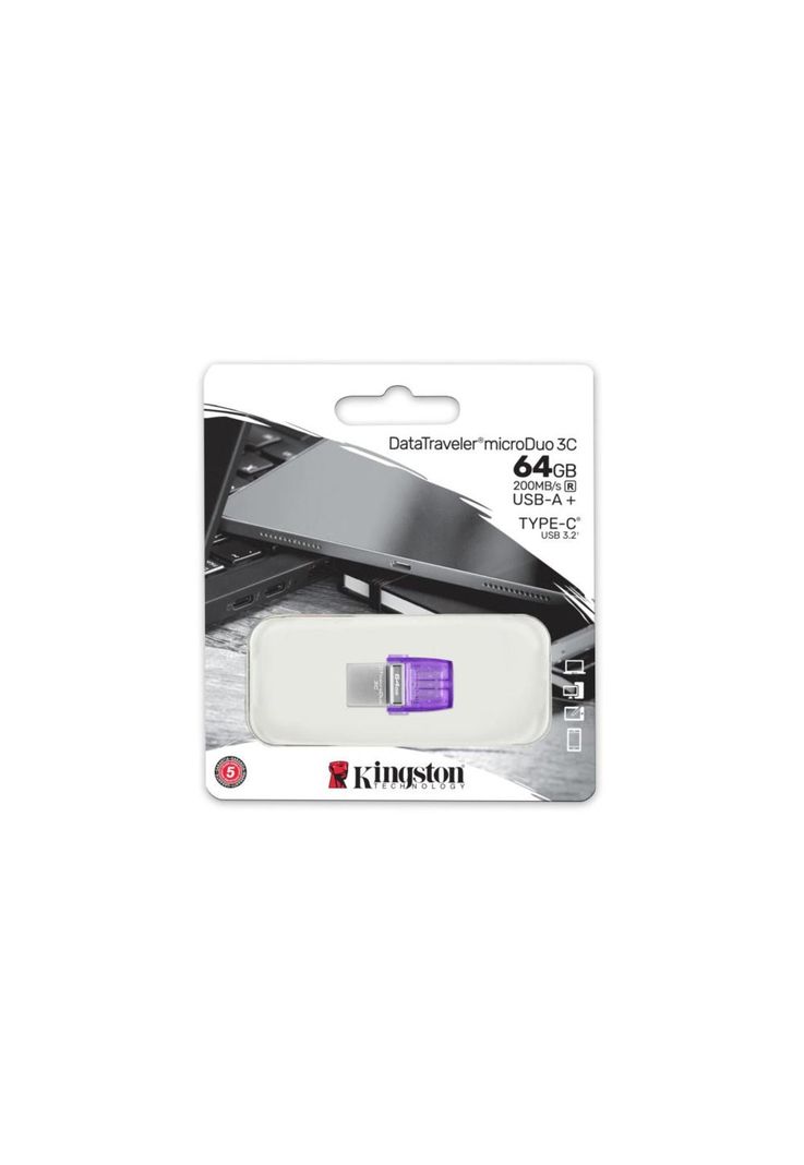 Pendrive Kingston DataTraveler microDuo 3C 64GB USB y USB-C-1