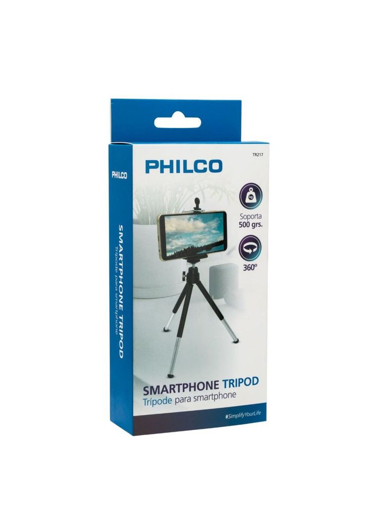TRÍPODE PARA SMARTPHONE METÁLICO REGULABLE PHILCO-0