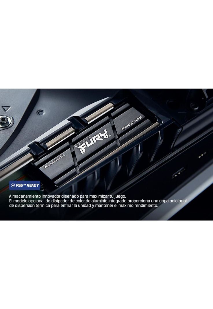 Unidad SSD Kingston Fury Renegade NVMe M.2 4TB con disipador-7