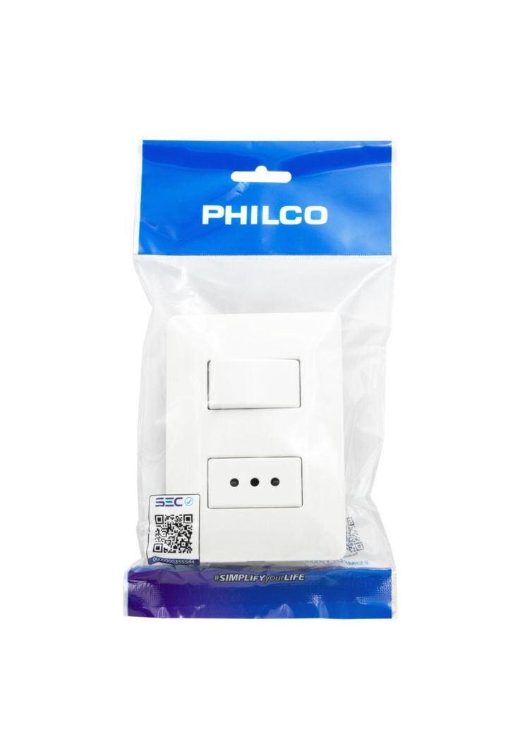 INTERRUPTOR PARA MURO COMBINADO 250V 10A-0