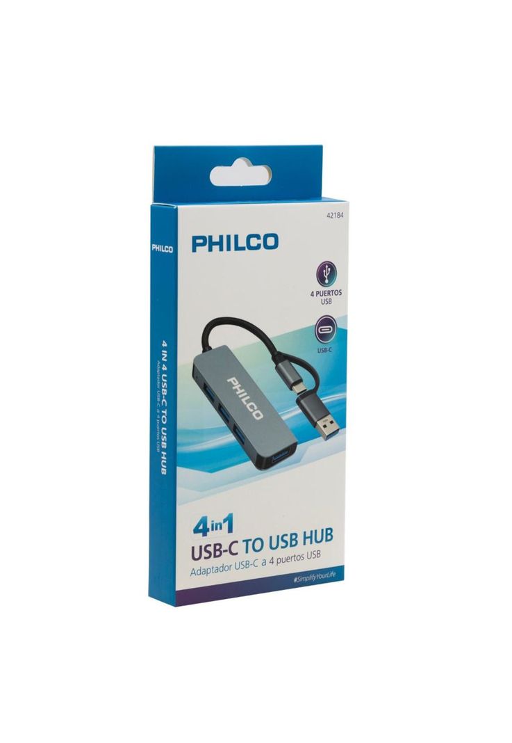 Hub 4 en 1 Tipo C a USB-1