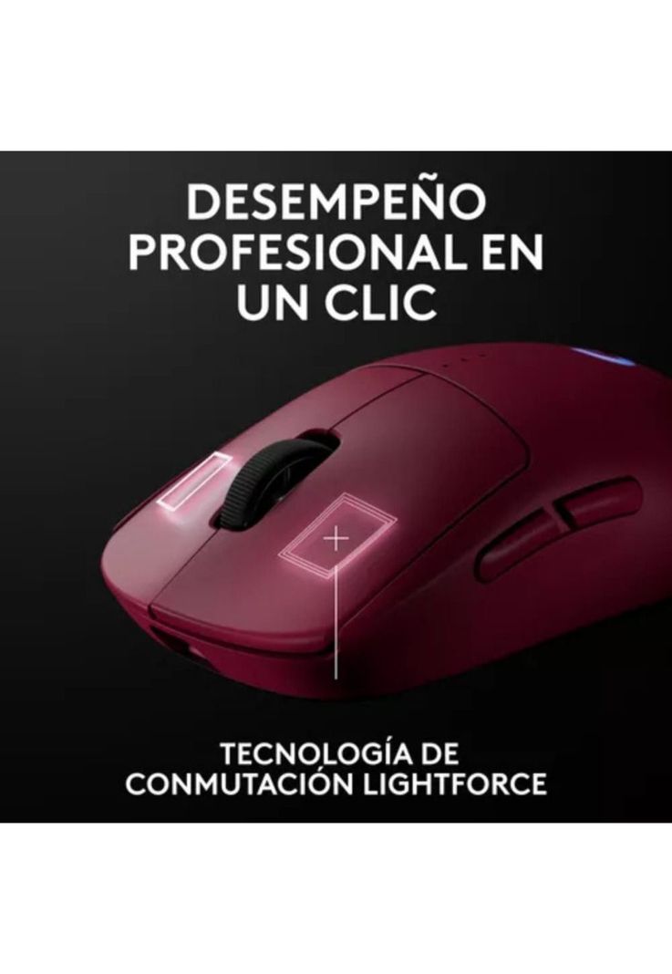 Mouse Inalámbrico Gamer Logitech G Pro 2 Lightspeed Magenta-2