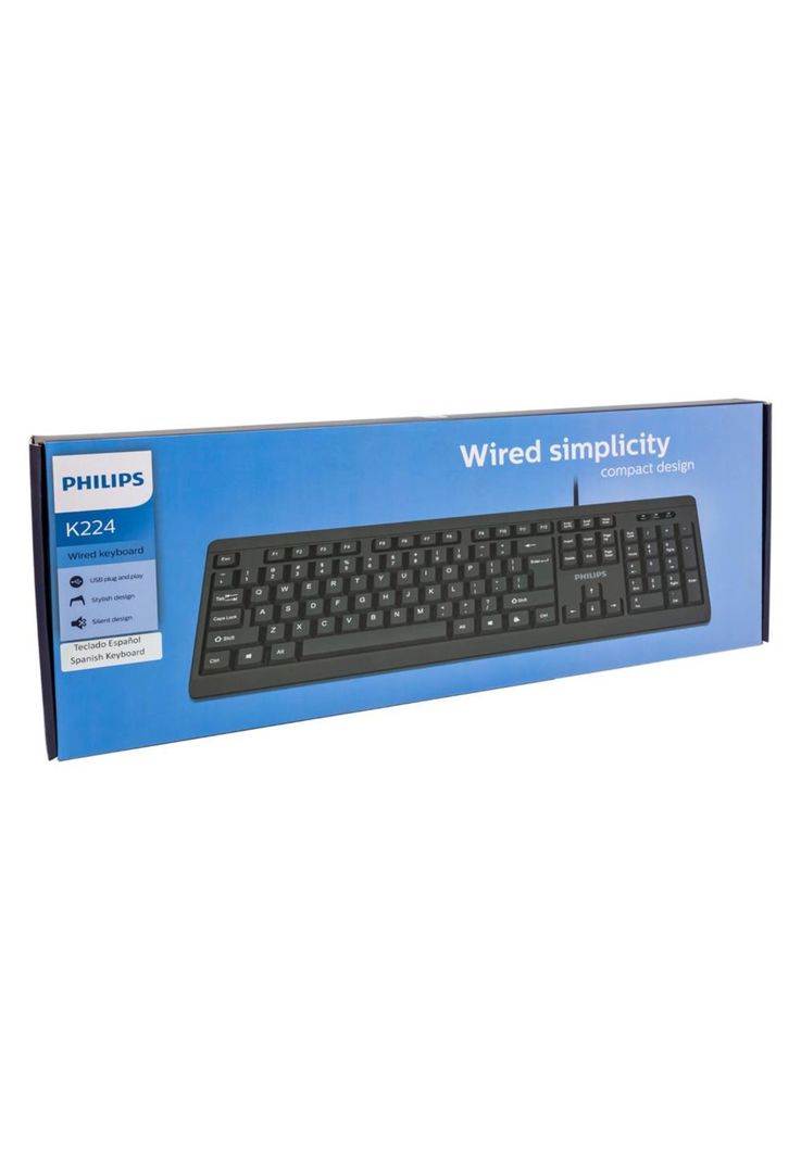 TECLADO ALÁMBRICO PHILIPS-0