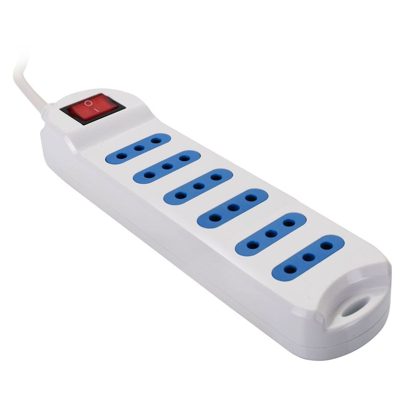 Extension Electrica Philco 6 Posiciones Blanco