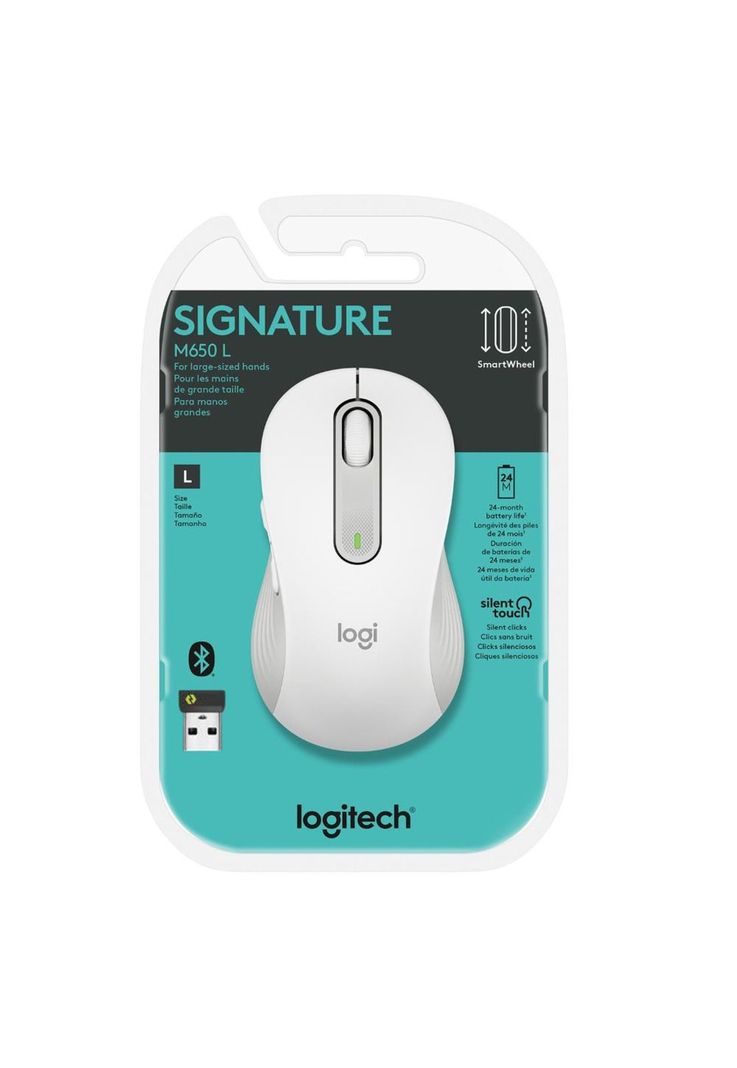 910-006233 MOUSE LOGITECH M650 L WHITE-4