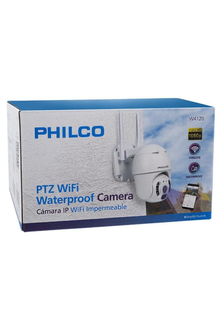 CAMARA IP 1080P PTZ 2.0 MP H265  APP V380 PHILCO-2