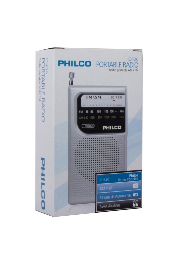 RADIO PORTÁTIL C/ PARLANTE PHILCO-3