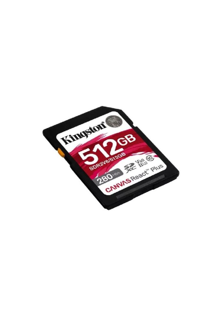 Tarjeta de Memoria SD Kingston Canvas React Plus V60 512GB-1
