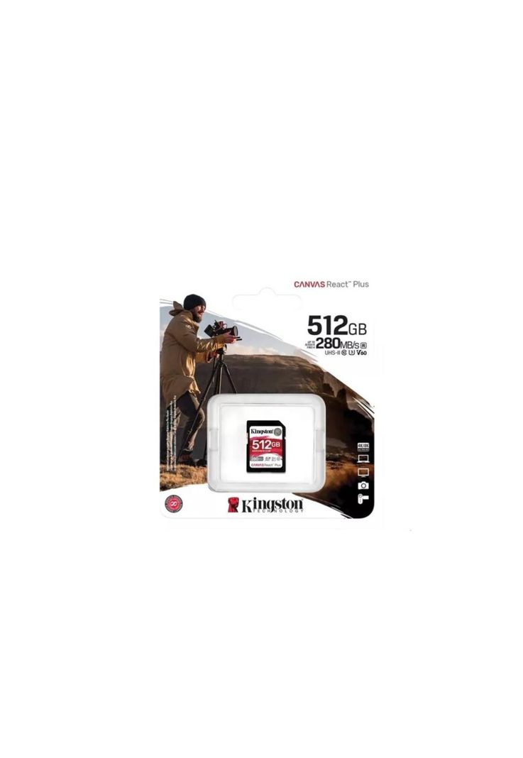 Tarjeta de Memoria SD Kingston Canvas React Plus V60 512GB-2