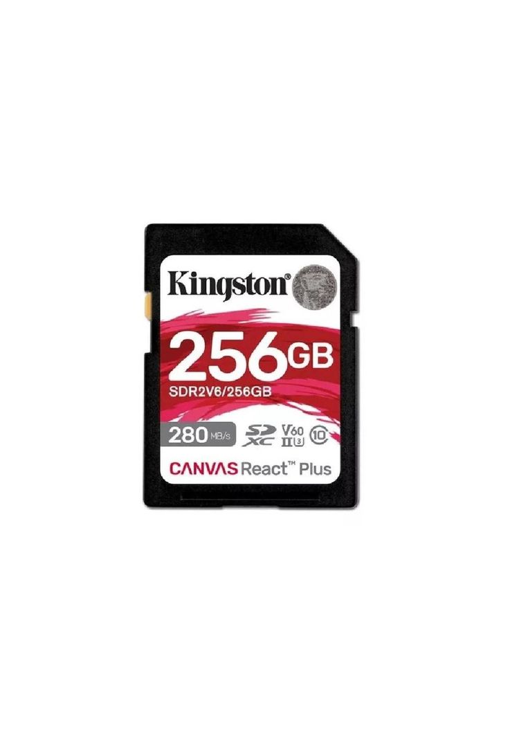 Tarjeta de Memoria SD Kingston Canvas React Plus V60 256GB-0