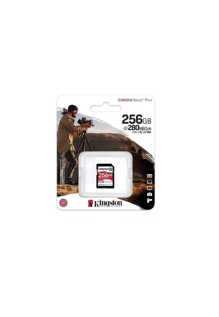 Tarjeta de Memoria SD Kingston Canvas React Plus V60 256GB-2