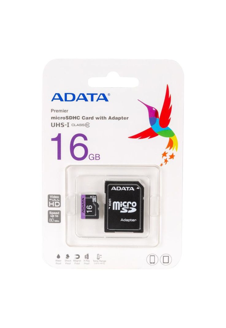 ADATA MEMORIA MICRO SD 16GB CLASS 10-0