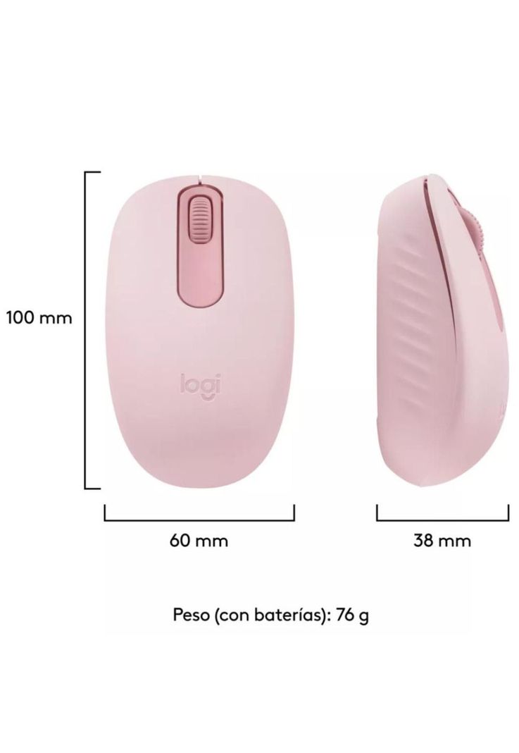 Mouse Inalámbrico Bluetooth Logitech M196 Rosa-2