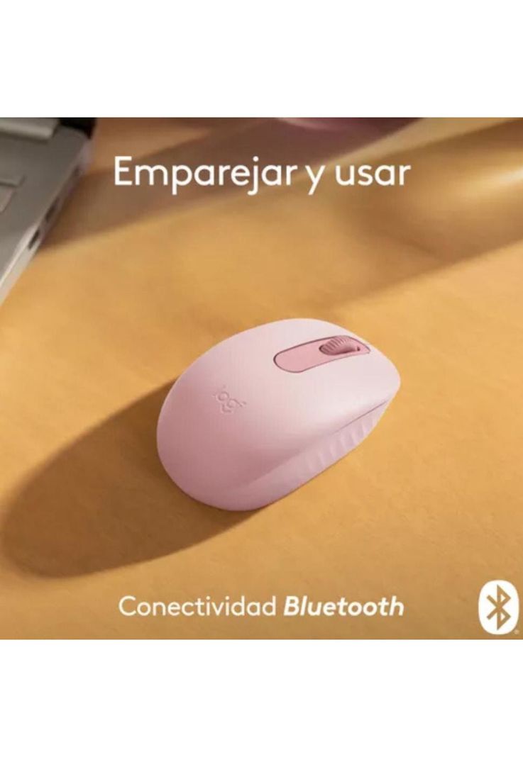 Mouse Inalámbrico Bluetooth Logitech M196 Rosa-5