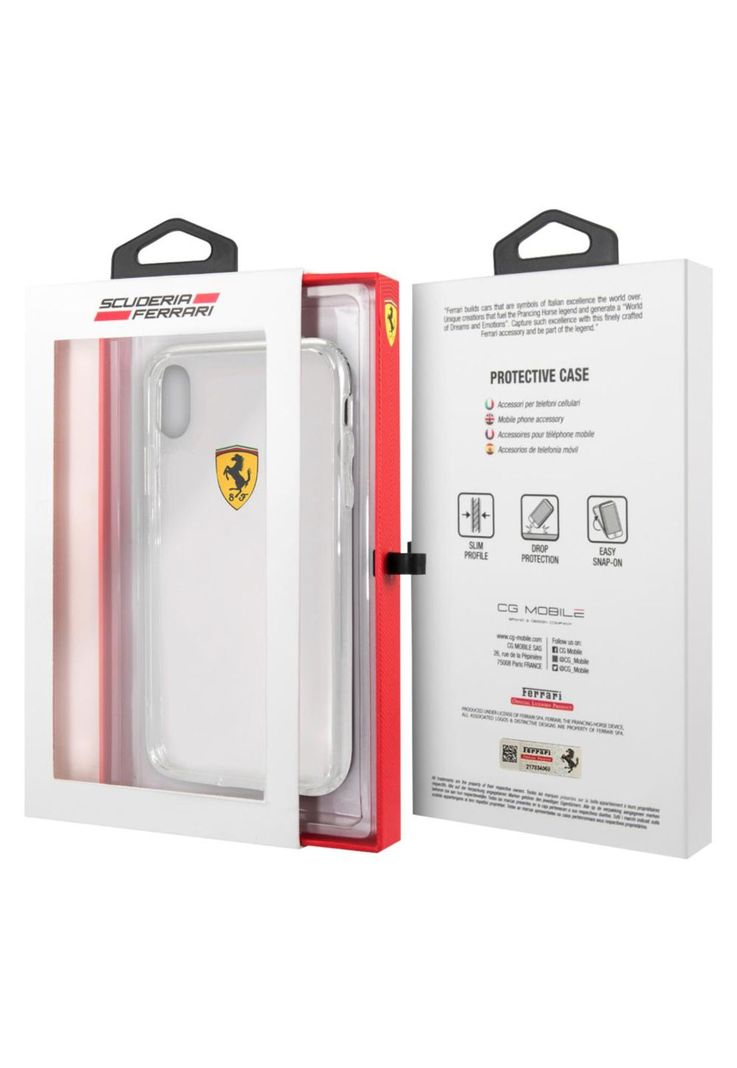CARCASA FERRARI P/IPHONE XR TRANSPARENTE FESTRHCPI61TR-3