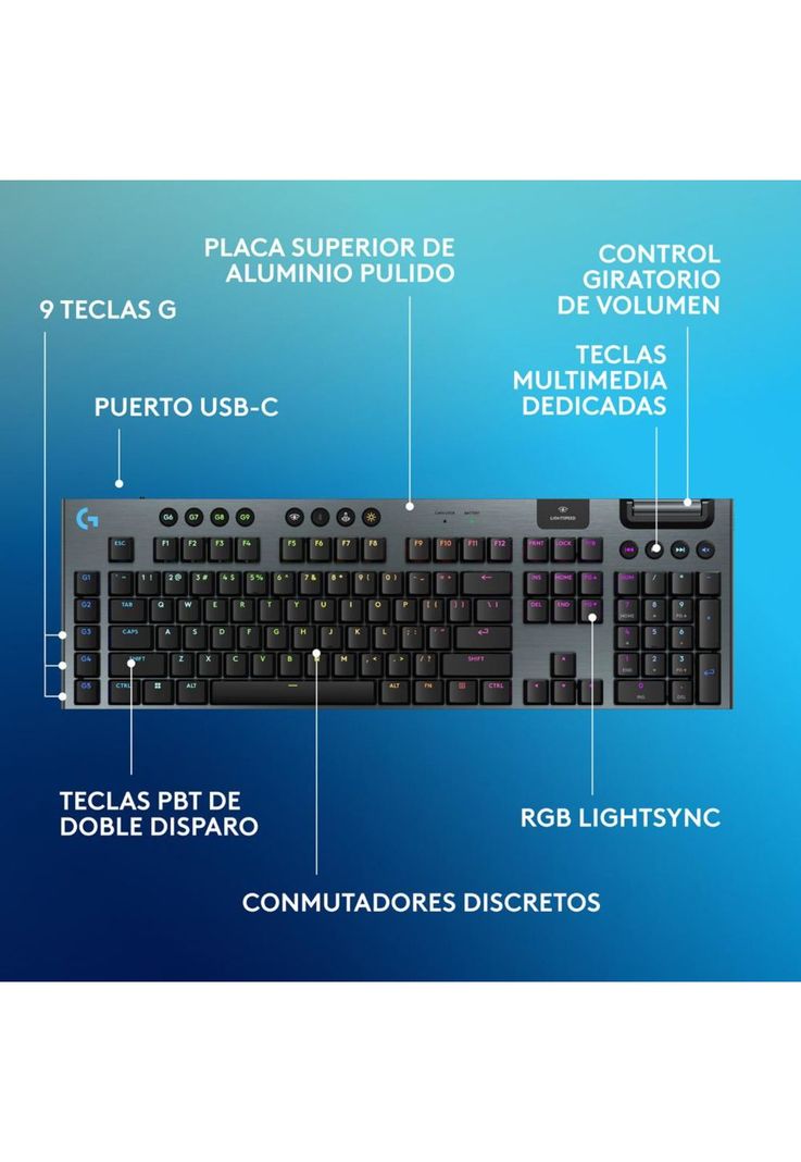TECLADO LOGITECH G915 X LIGHTSPEED (ENG)-5