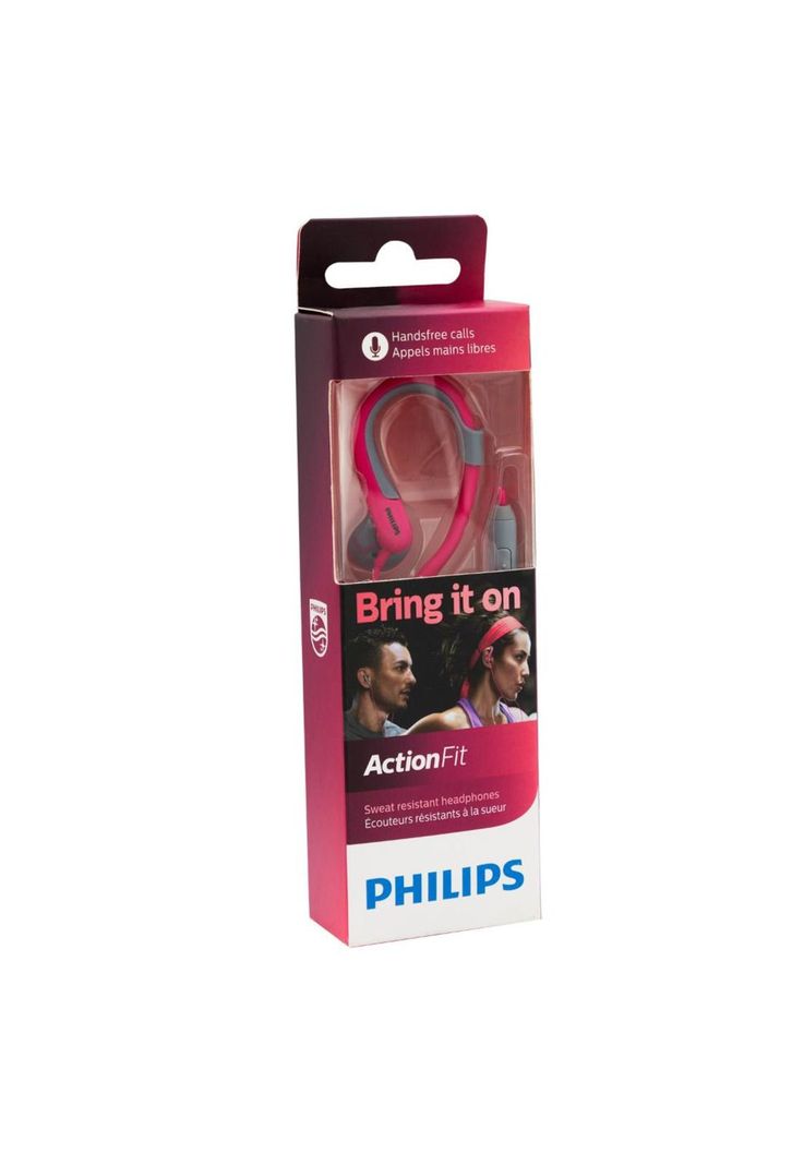 Audífonos Philips Manos Libres Rosado (SHQ1255TPK/27)-2