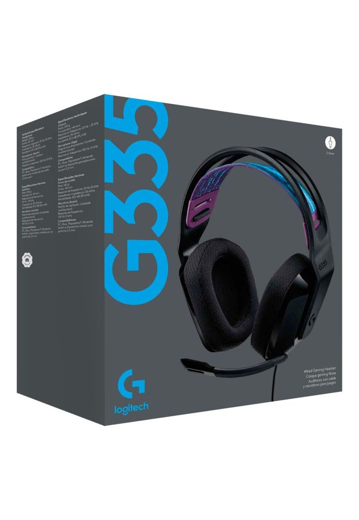 AUDÍFONOS GAMER G335 NEGRO-3