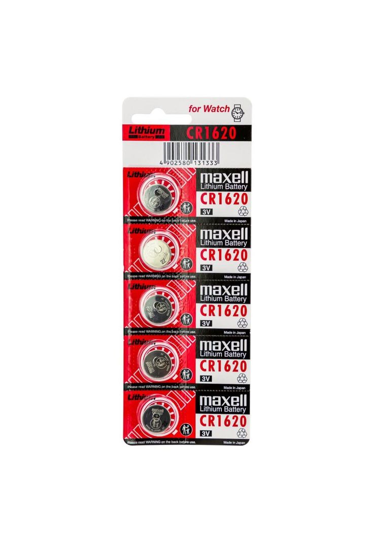 Blister 5 Pilas de Litio 3V Maxell CR1620-0