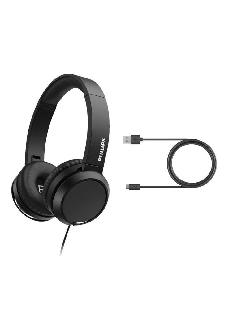 Audifono Philips Over Ear Alambrico Manos Libres Tah4105 Neg-1