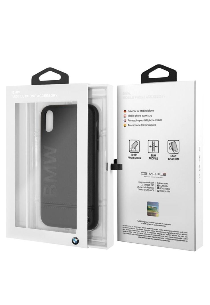 CARCASA BMW P/IPHONE XR NEGRA BMHCI61LLSB-2
