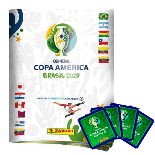 Copa América Brasil 2019 TAPA BLANDA (Incluye 1 Álbum + 50 sobres)-0