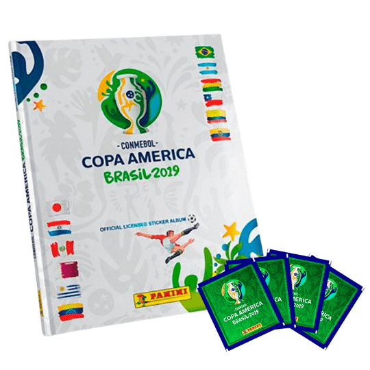Copa América Brasil 2019 (tapa dura)(Incluye 1 Álbum + 50 sobres)-1